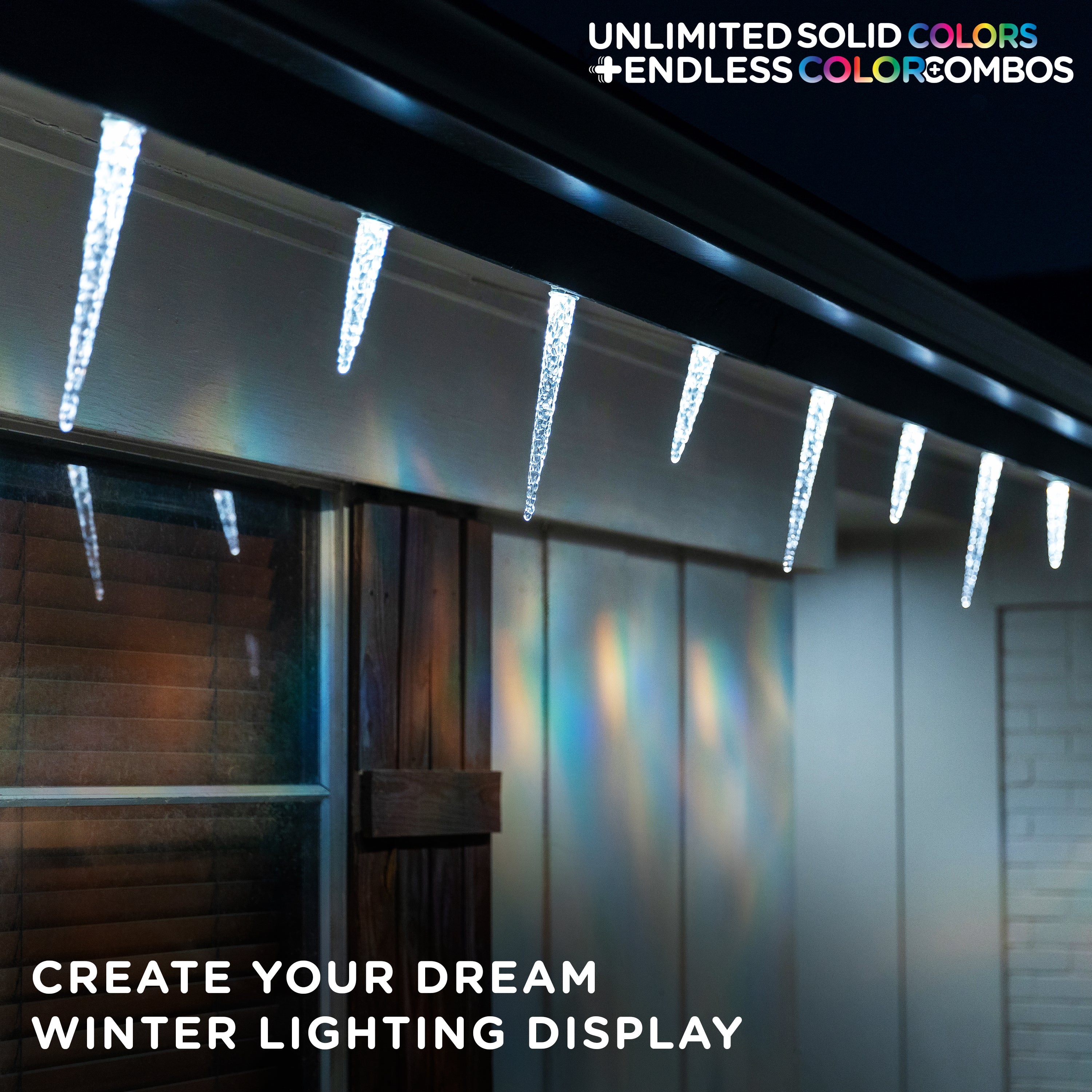 Enbrighten VIBE Eternity Lights Icicle Accessories, 12 Pack