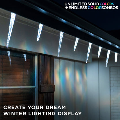 Enbrighten VIBE Eternity Lights Icicle Accessories, 12 Pack