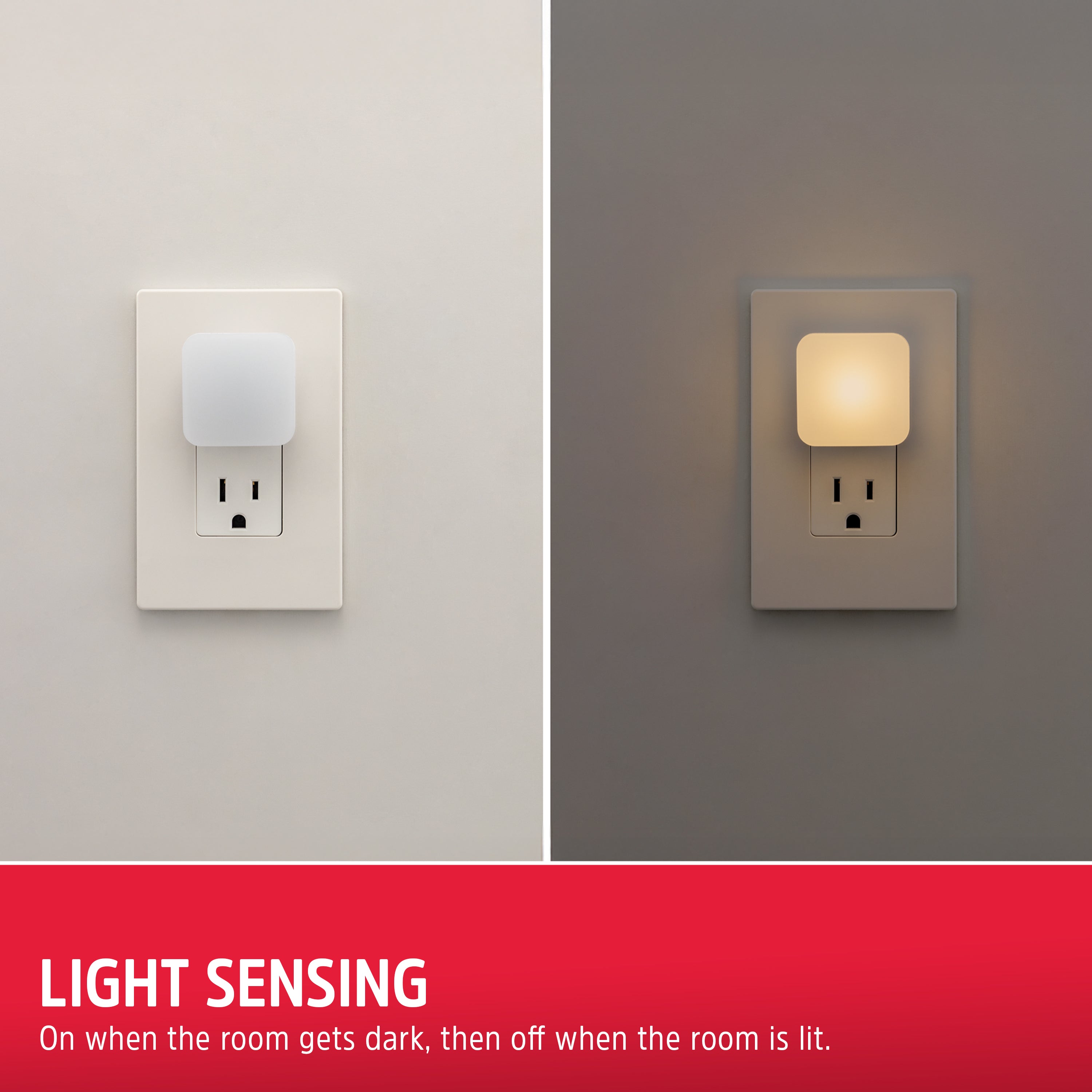 Energizer Mini Square LED Night Light, 4 Pack