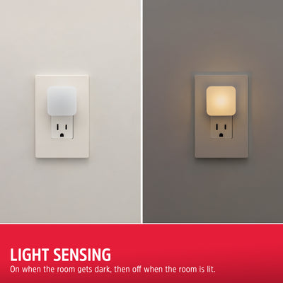 Energizer Mini Square LED Night Light, 4 Pack