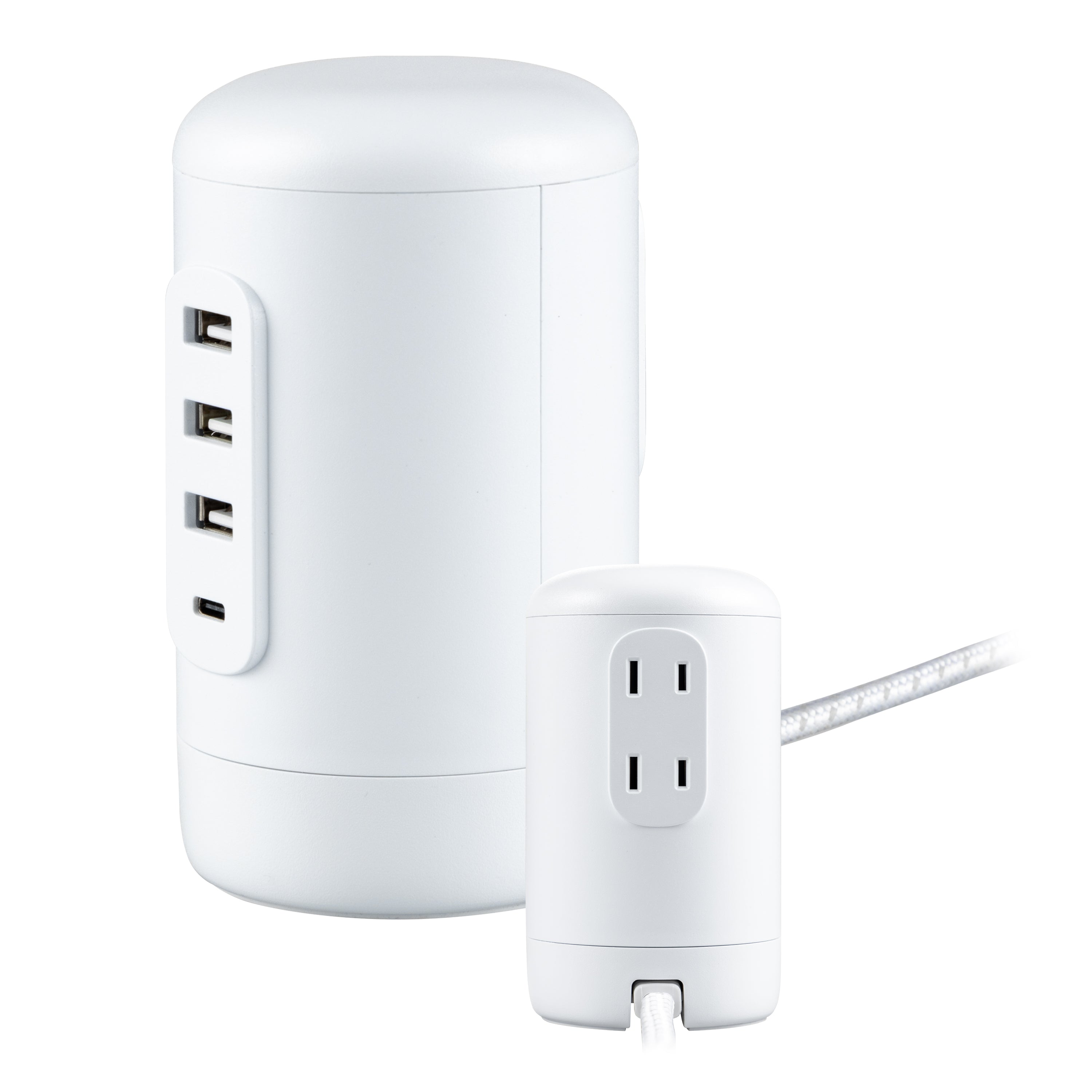GE USB Desktop Charging Station, White