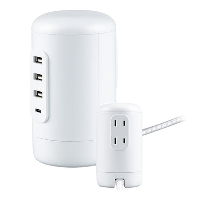 GE USB Desktop Charging Station, White