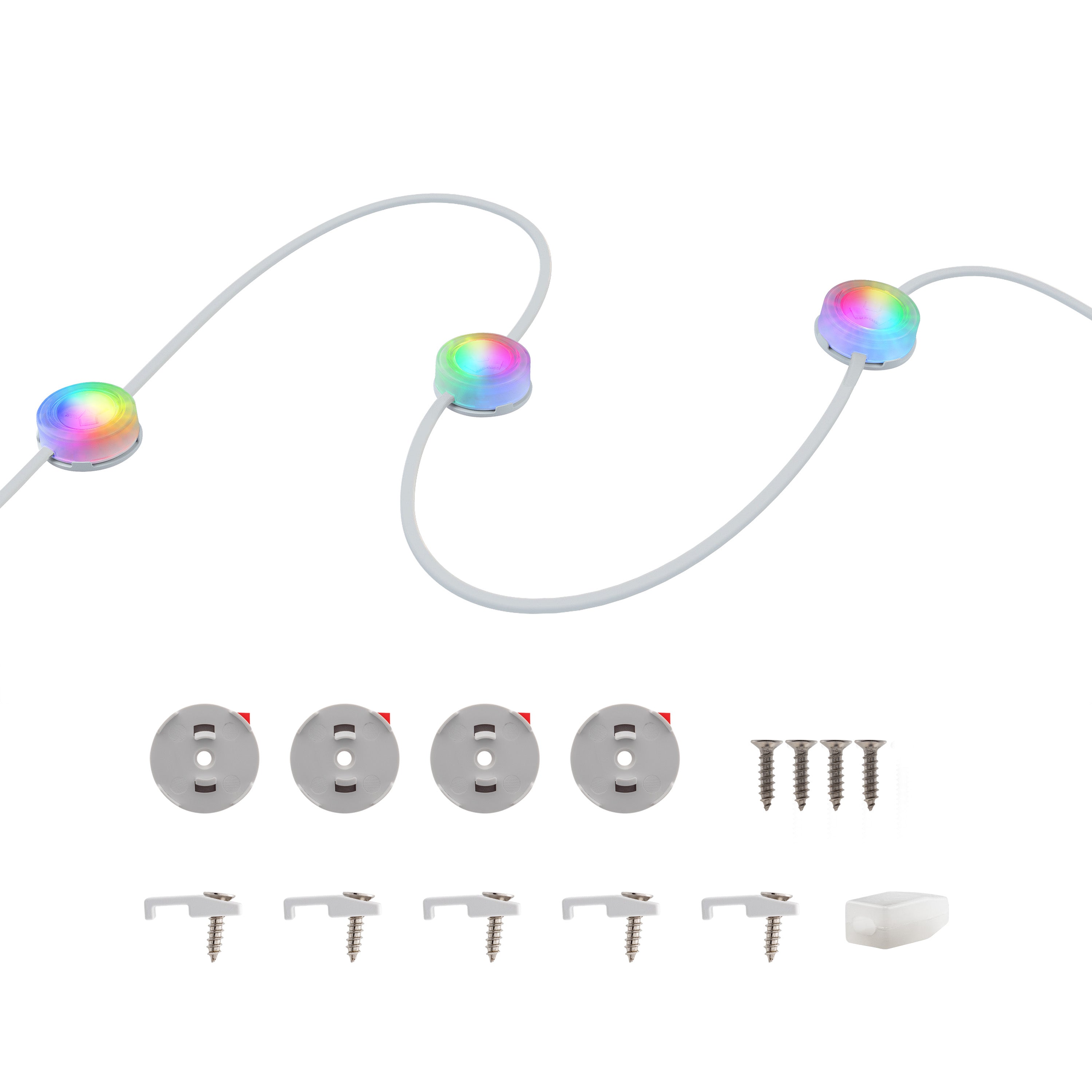 Enbrighten VIBE WiFi Eternity Accent Light Extension Light Strand, 16.5ft. White