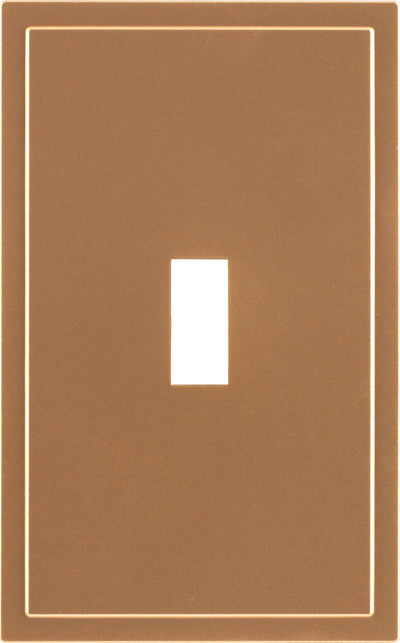 UltraPro Screwless Toggle Switch Wallplate, Brushed Bronze