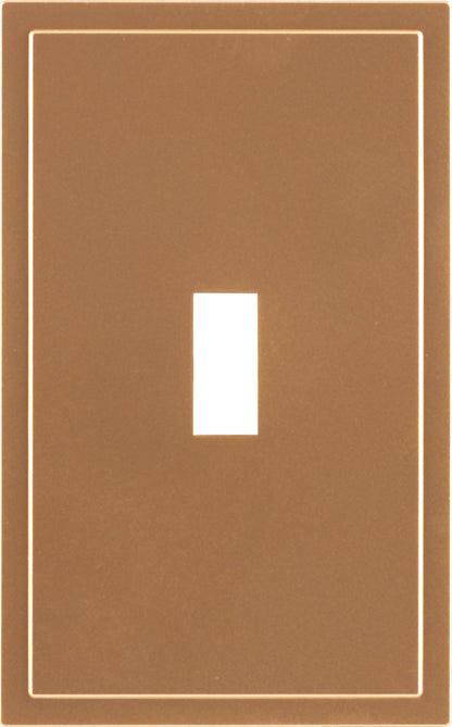 UltraPro Screwless Toggle Switch Wallplate, Brushed Bronze