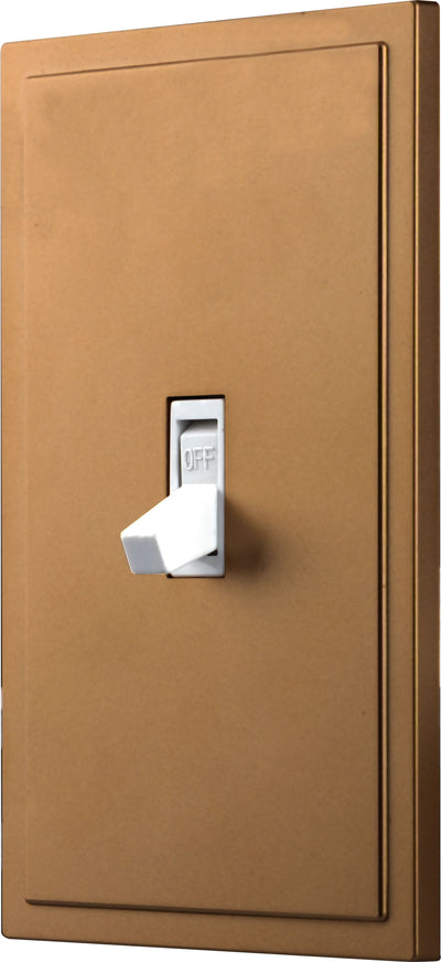 UltraPro Screwless Toggle Switch Wallplate, Brushed Bronze