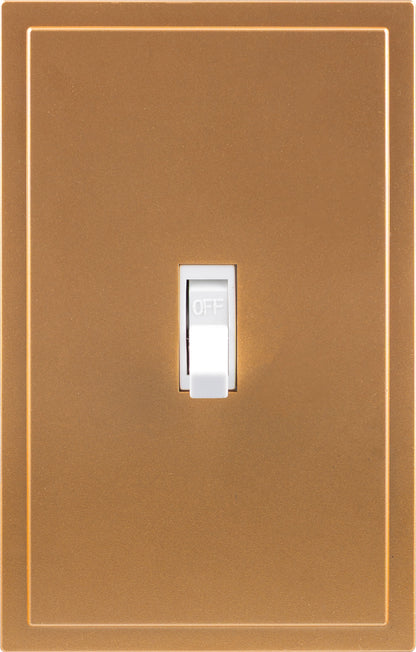 UltraPro Screwless Toggle Switch Wallplate, Brushed Bronze