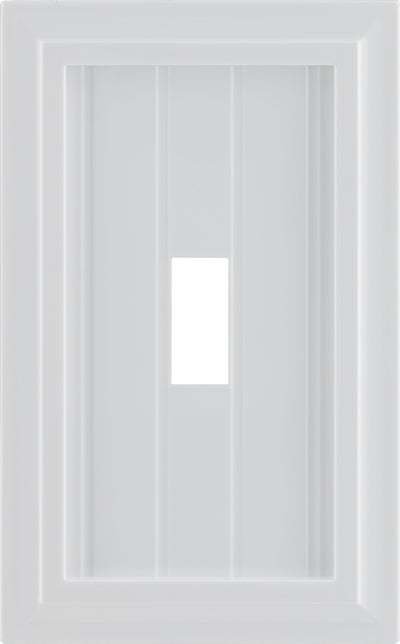 UltraPro Screwless Toggle Switch Wallplate, White Coastal