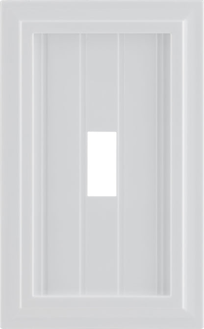 UltraPro Screwless Toggle Switch Wallplate, White Coastal