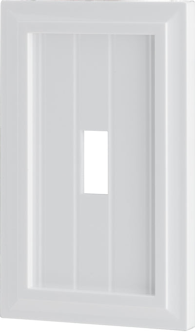 UltraPro Screwless Toggle Switch Wallplate, White Coastal