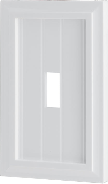 UltraPro Screwless Toggle Switch Wallplate, White Coastal