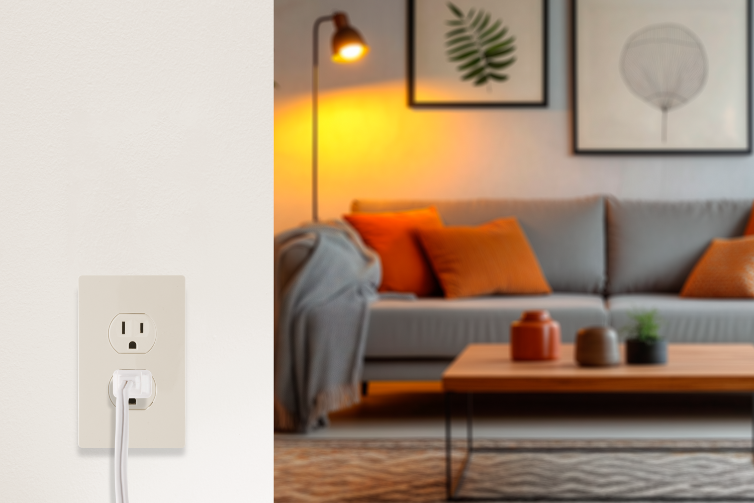 UltraPro Screwless Duplex Receptacle Wallplate, Light Almond