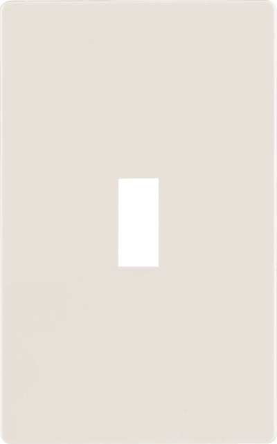 UltraPro Screwless Toggle Switch Wallplate, Light Almond