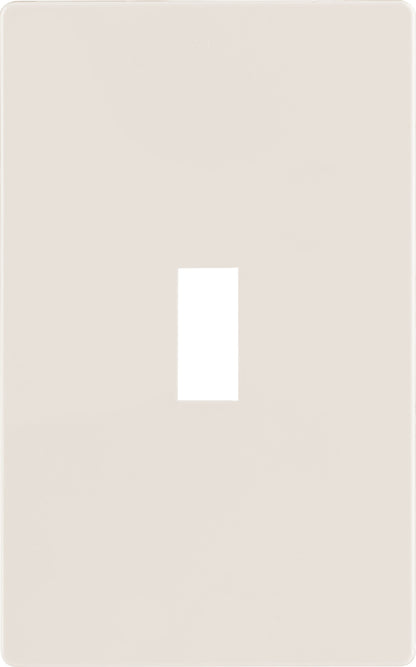 UltraPro Screwless Toggle Switch Wallplate, Light Almond