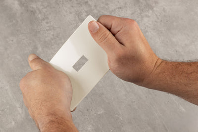 UltraPro Screwless Toggle Switch Wallplate, Light Almond