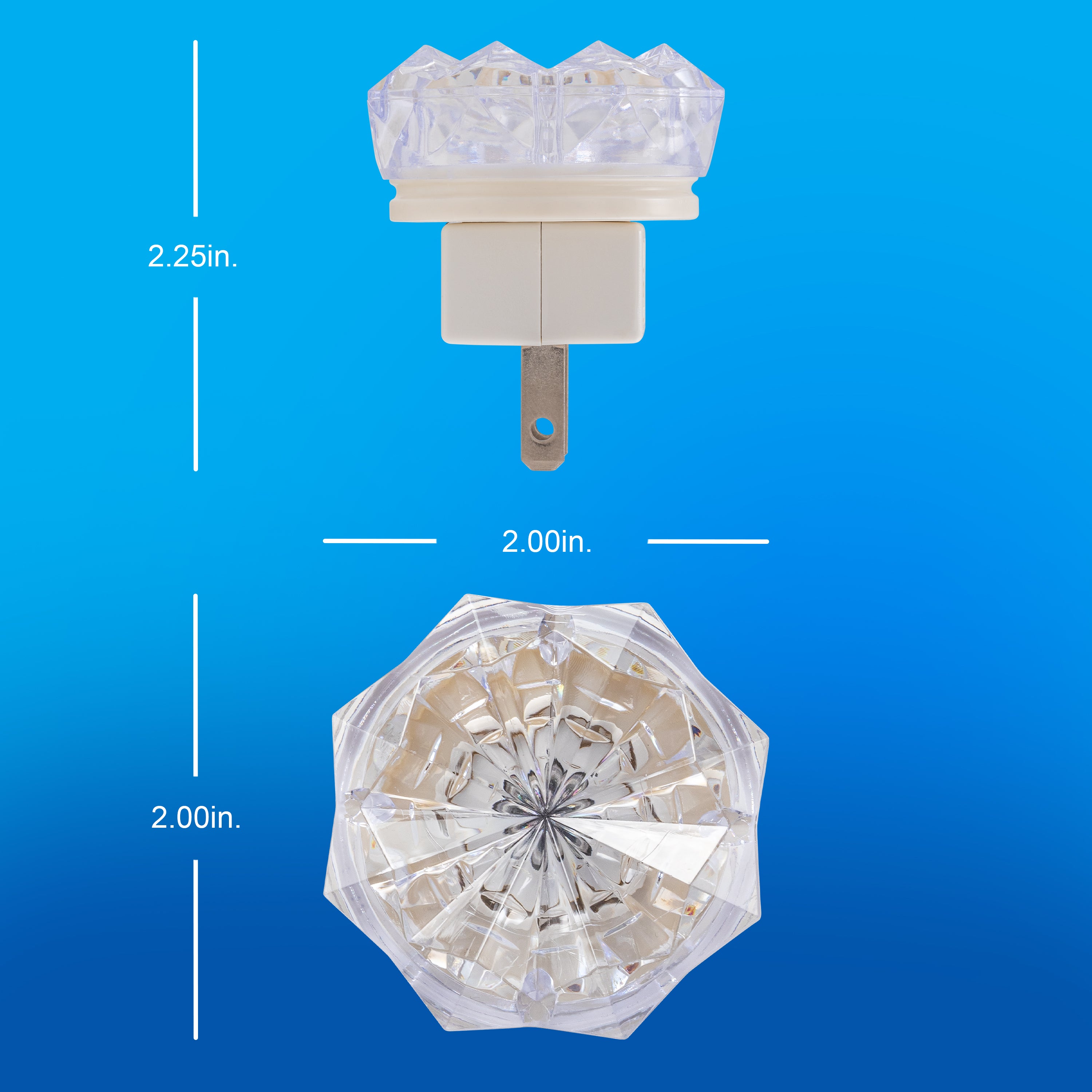 GE SleepLite Jewel Always On LED Night Light, Amber, 2 Pack