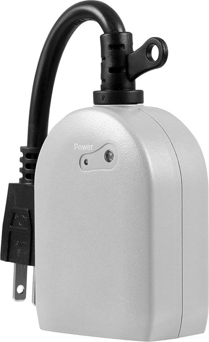 UltraPro Outdoor Plug-In 1-Outlet Light-Sensing Timer, Gray