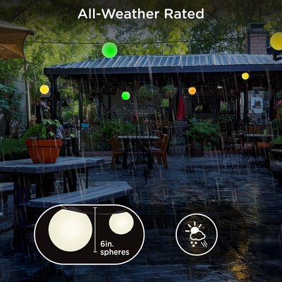 Enbrighten VIBE Wi-Fi Sphere Lights, 12 Lights, 57ft.