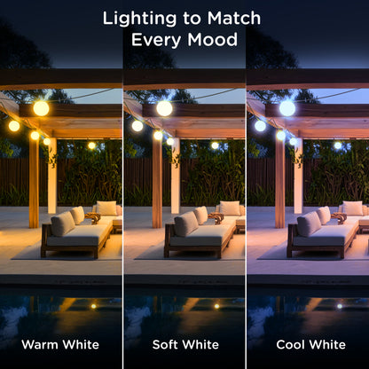 Enbrighten VIBE Wi-Fi Sphere Lights, 12 Lights, 57ft.