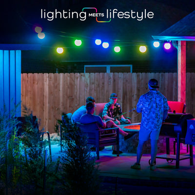 Enbrighten VIBE Wi-Fi Sphere Lights, 12 Lights, 57ft.