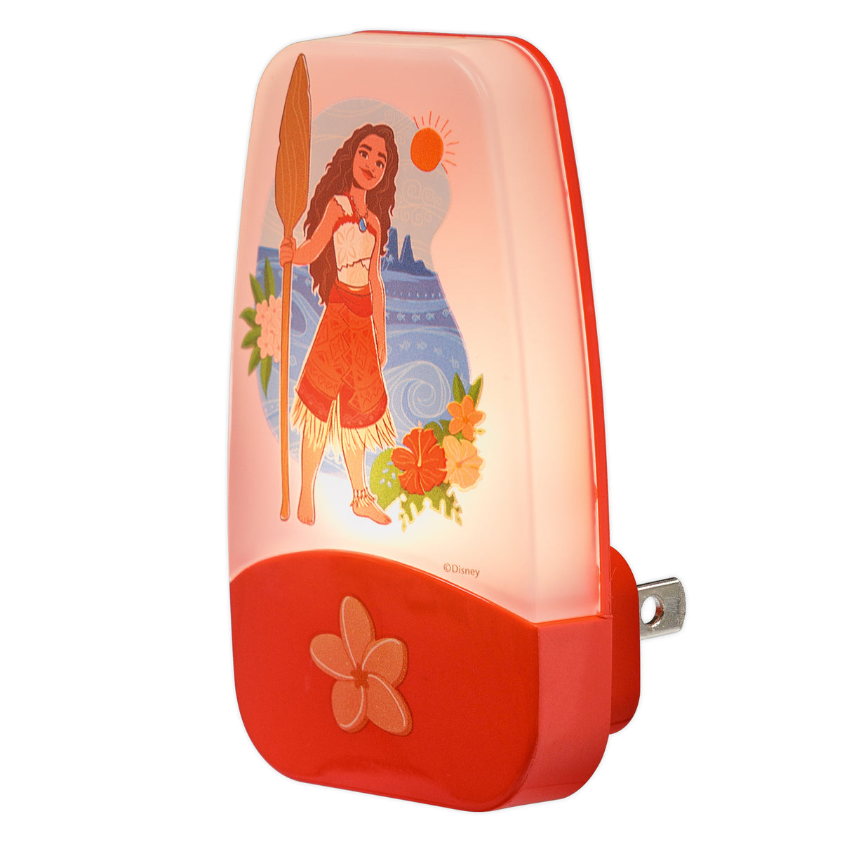 Disney Moana Plug in Night Light for Kids, LED Nightlight Plug into Wall