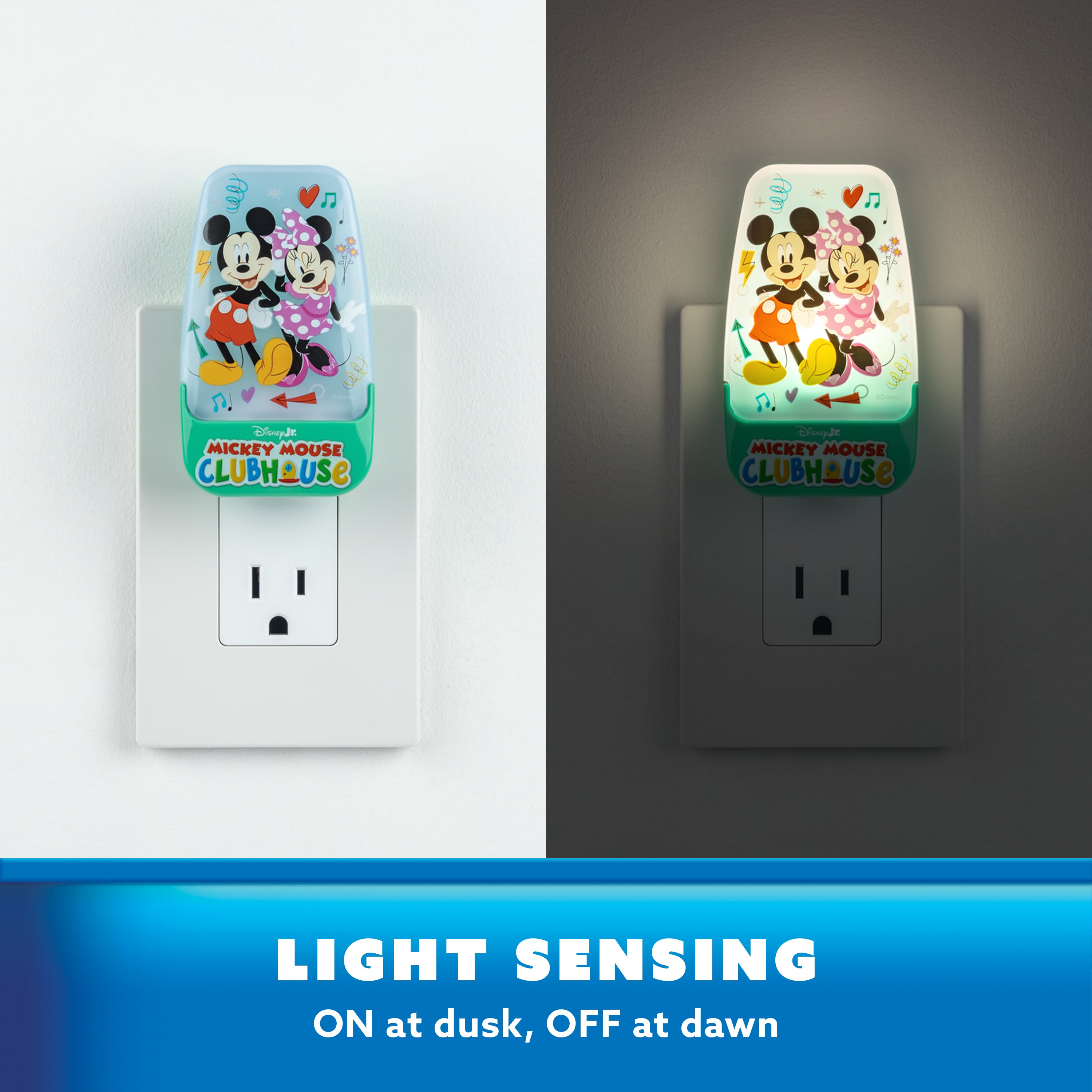 Disney Mickey Mouse Clubhouse Contempo Light-Sensing LED Night Light