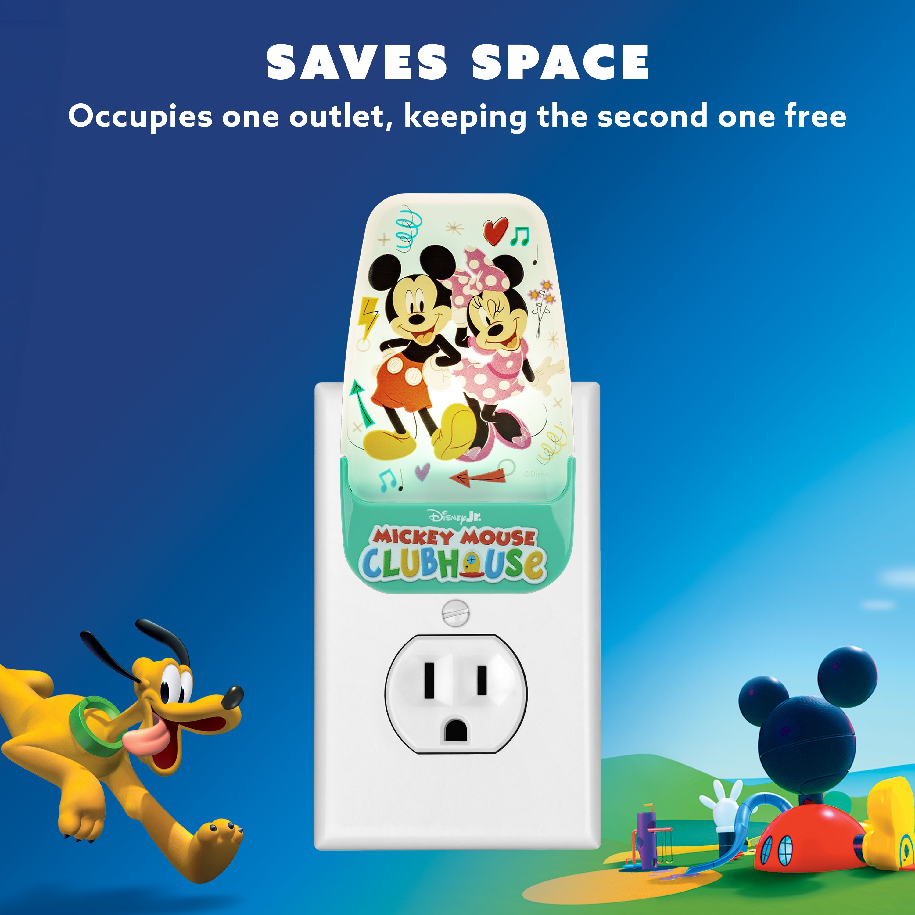 Disney Mickey Mouse Clubhouse Contempo Light-Sensing LED Night Light