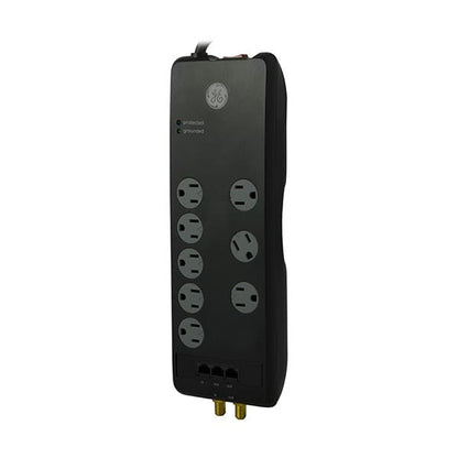 GE 8-Outlet 4ft. Surge Protector, Black