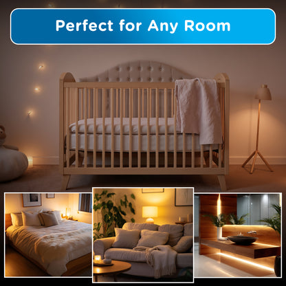 Enbrighten SleepLite Night Light, Motion Select, Motion-Boost, Amber LED, Coverlite, Backlit, Oil Rubbed Bronze