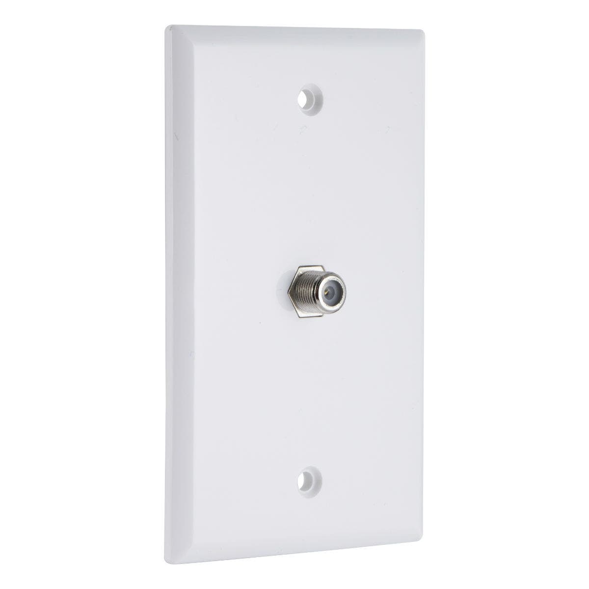 GE Coax Wall Plate, White