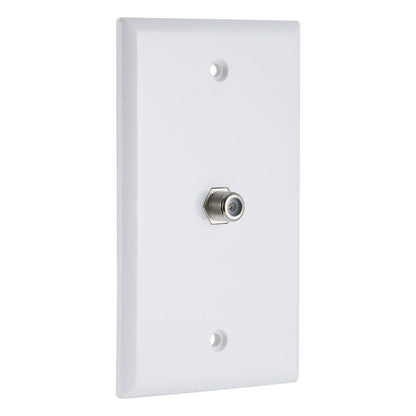 GE Coax Wall Plate, White