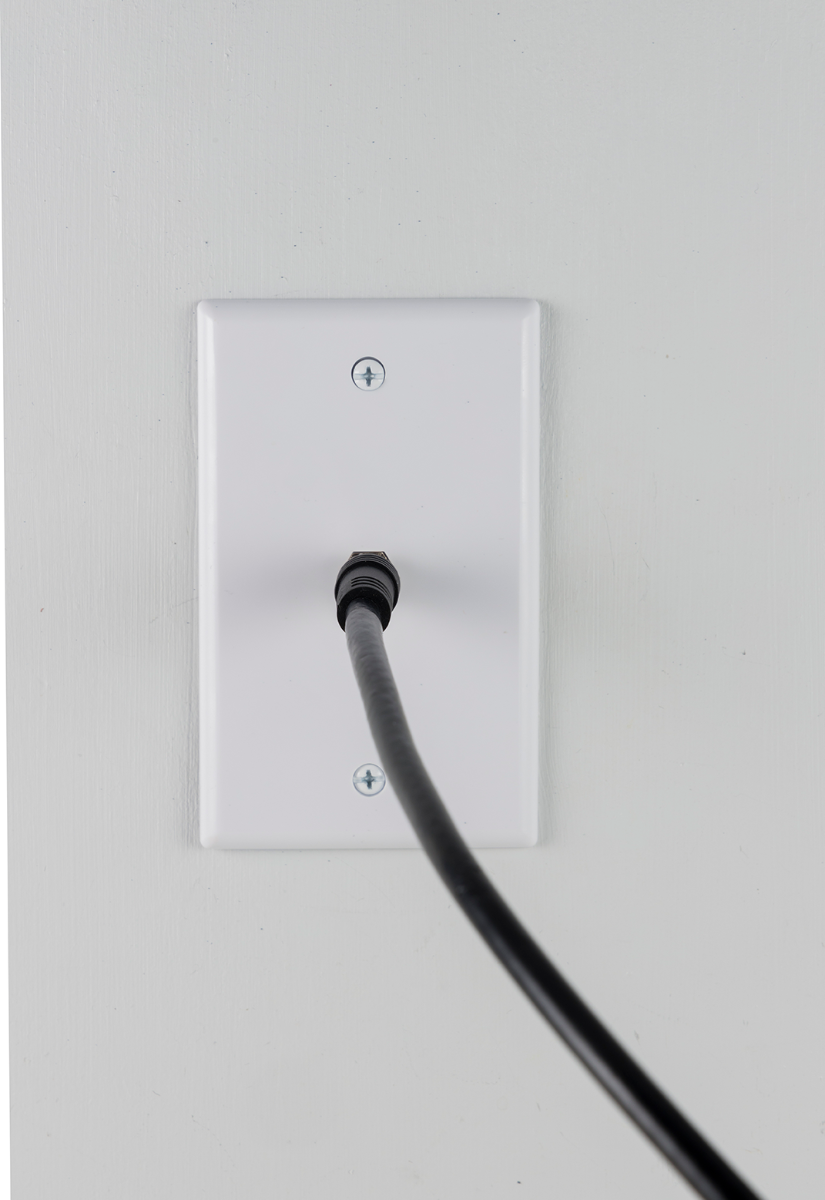 GE Coax Wall Plate, White