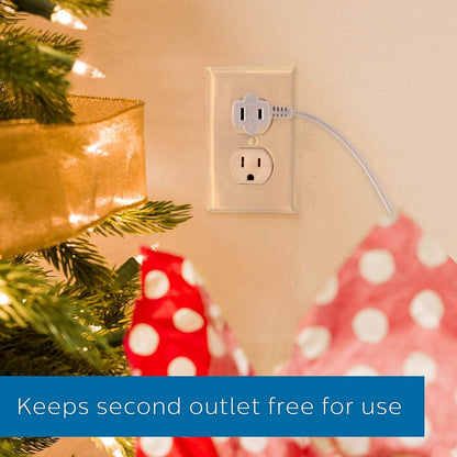 Philips 1-Outlet 9ft. Extension Cord with Foot Switch, White