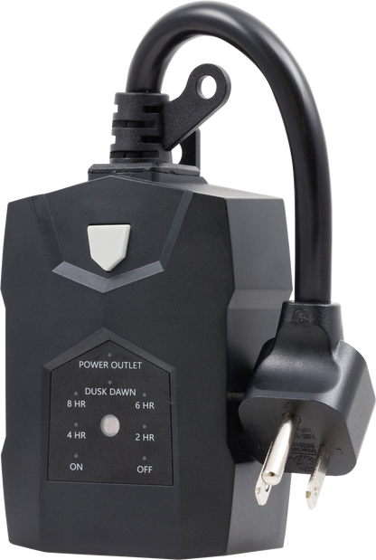 UltraPro 2-Outlet Outdoor Light-Sensing Digital Timer