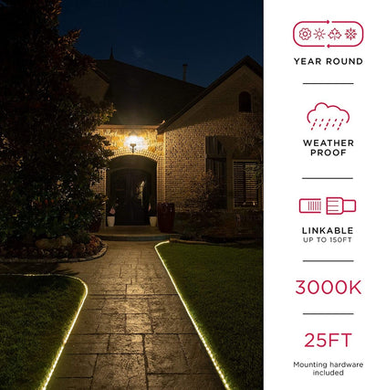 UltraPro Escape Indoor/Outdoor LED Rope Light, 25ft., Warm White