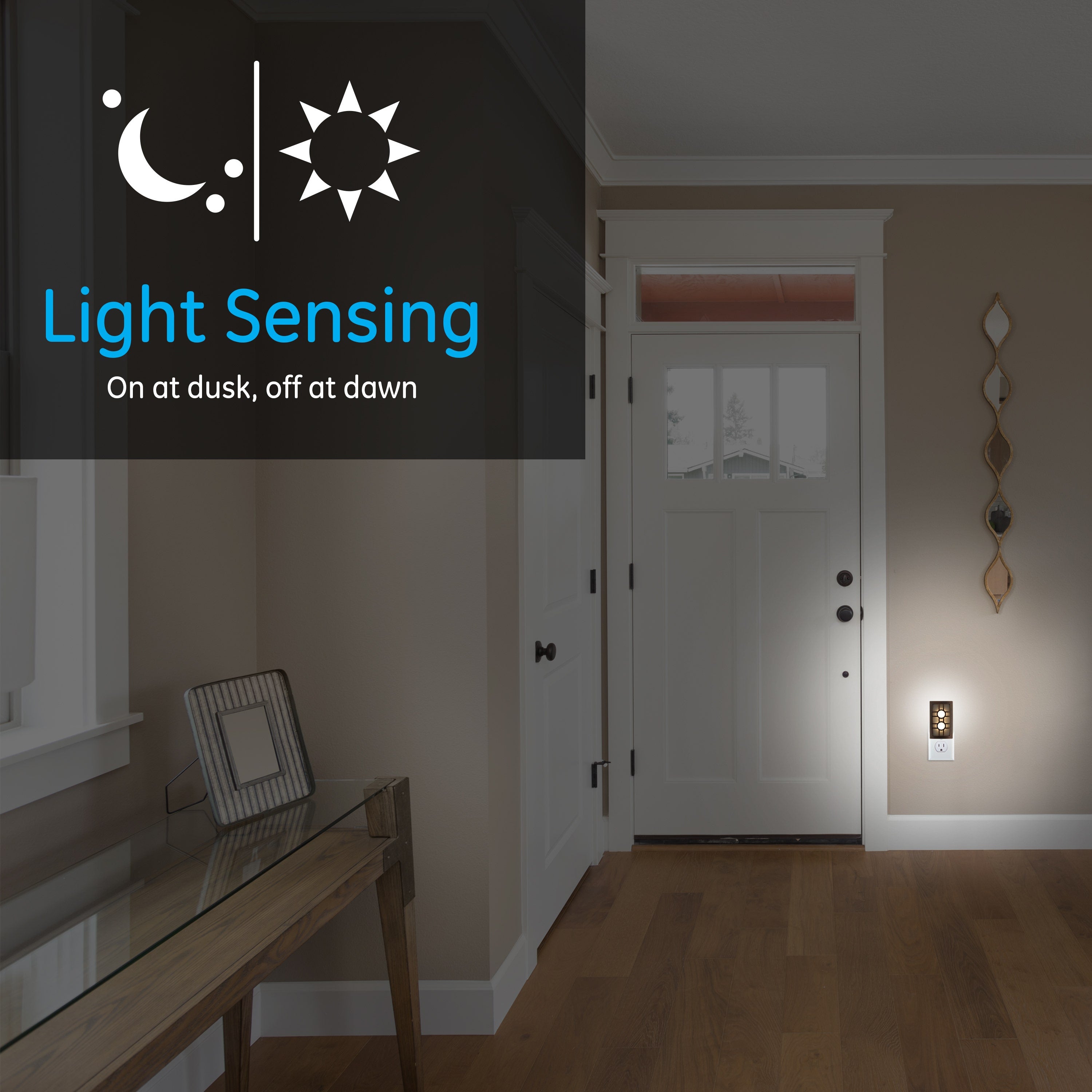 GE CoverLite Light Sensing LED Night Light, Oil-Rubbed Bronze