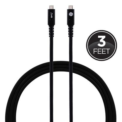 GE 3ft. USB-C Charging Cable, Black