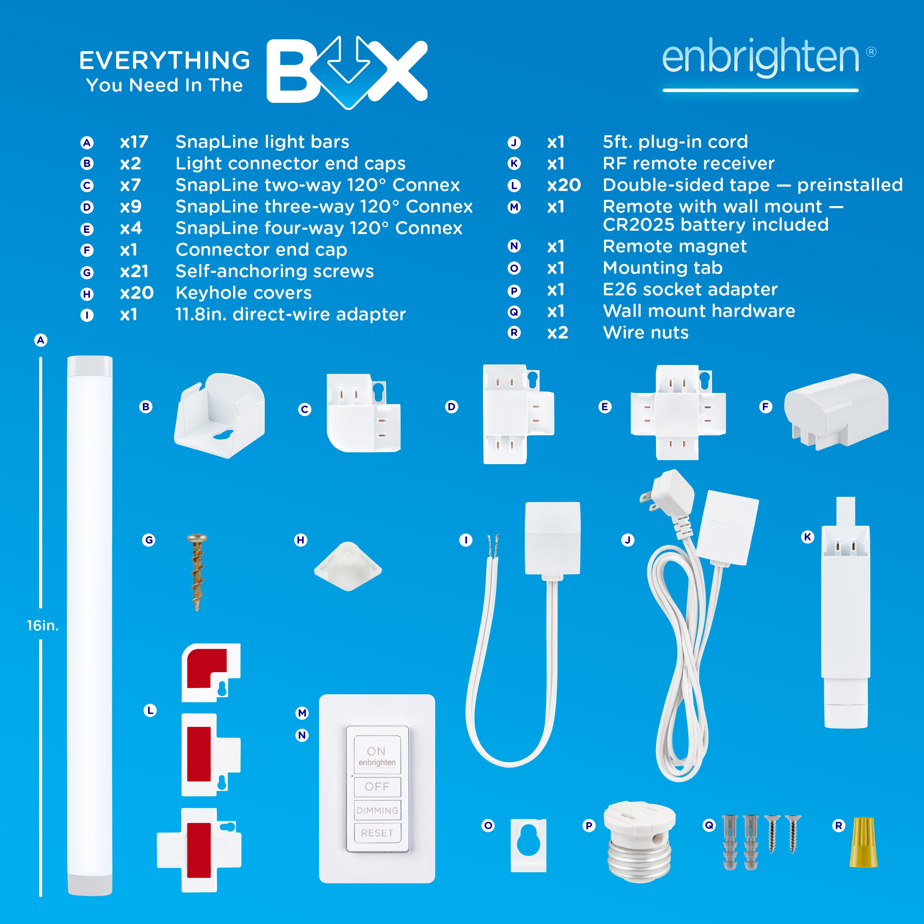 Enbrighten UltraBrite Rex Lights, 17 Light Bars