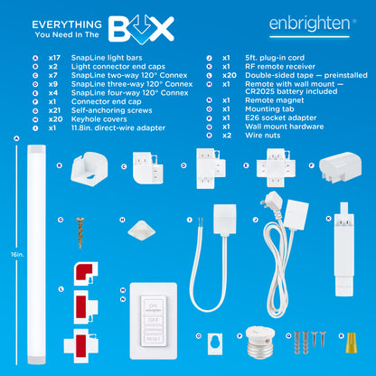 Enbrighten UltraBrite Rex Lights, 17 Light Bars
