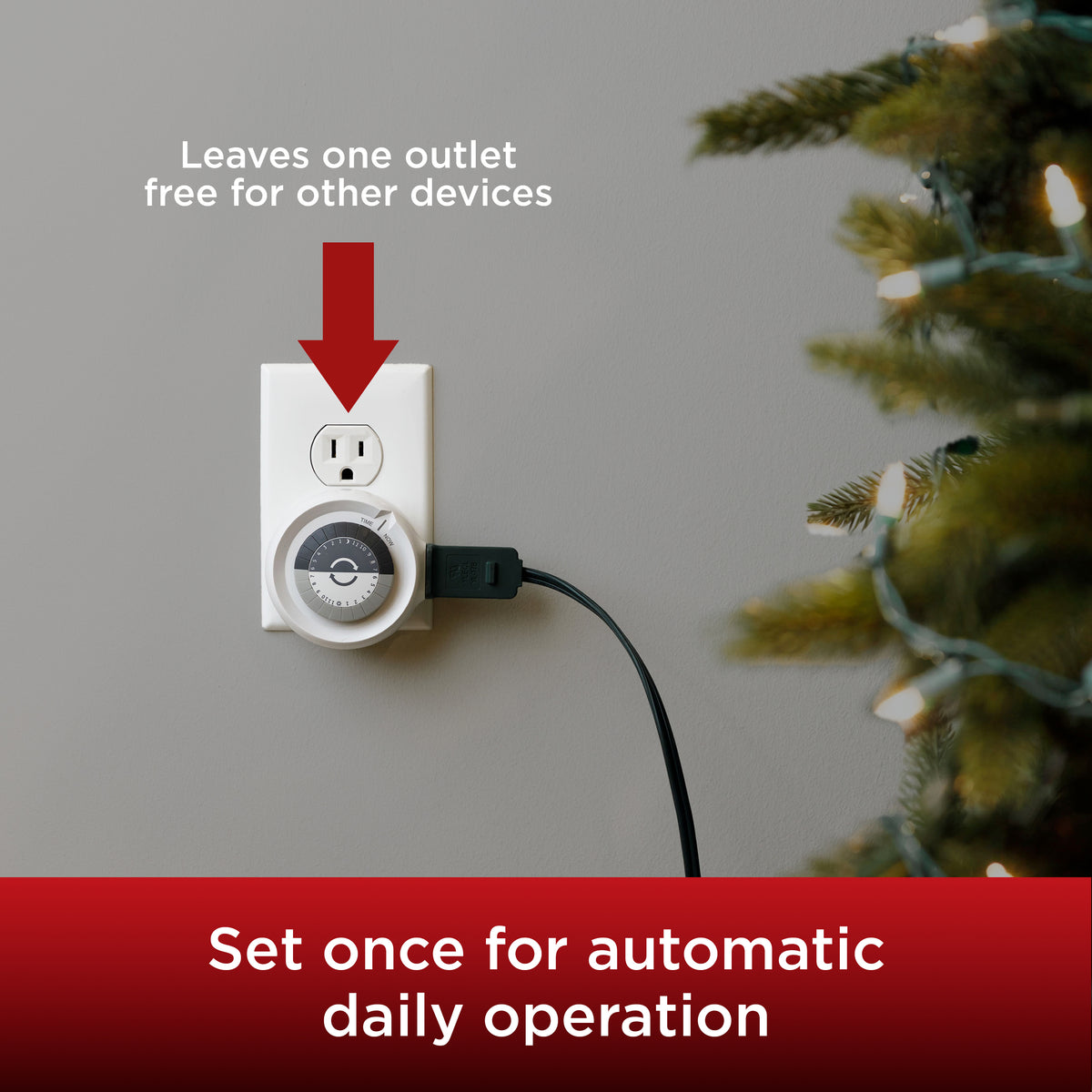 UltraPro 24-Hour 1-Outlet Plug-in Mechanical Timer, 2 Pack