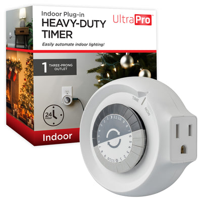UltraPro 24-Hour 1-Outlet Grounded Plug-in Mechanical Timer