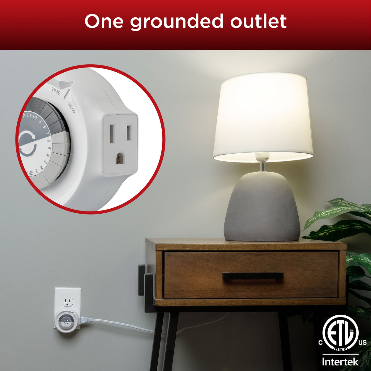 UltraPro 24-Hour 1-Outlet Grounded Plug-in Mechanical Timer, 2 Pack