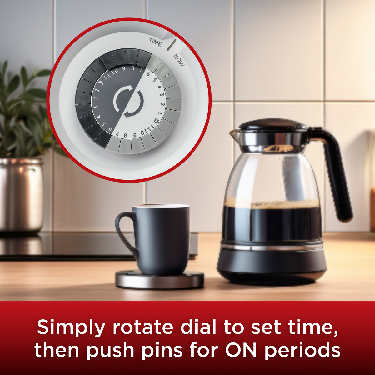 UltraPro 24-Hour 1-Outlet Grounded Plug-in Mechanical Timer, 2 Pack