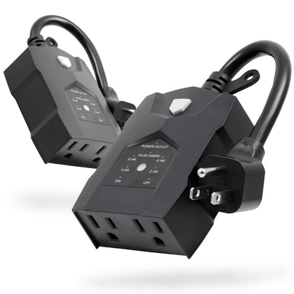 UltraPro 2-Outlet Outdoor Digital Countdown Timer, 2 Pack