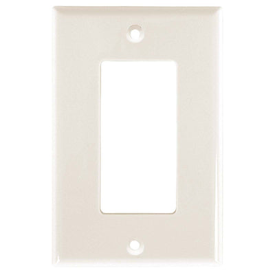 Power Gear Single Rocker Switch Oversized Wall Plate, Light Almond