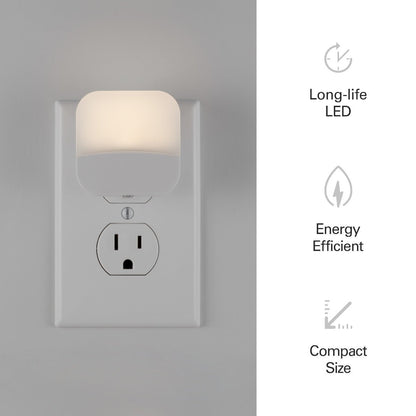 Lights by Night Mini Light Sensing LED Night Light, 4 Pack, White