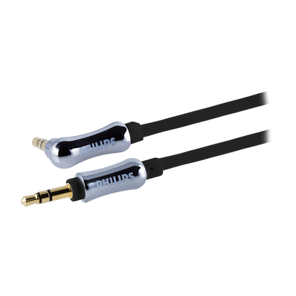 Philips Elite 3ft. 3.5mm Coiled Auxiliary Audio Cable, Black