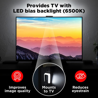 UltraPro Enlighten Backlight TV Bracket with Bias LED Lighting, Black
