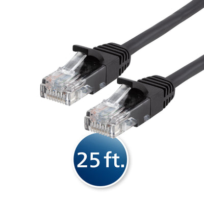 Philips 25ft Cat6 Ethernet Cable, Black