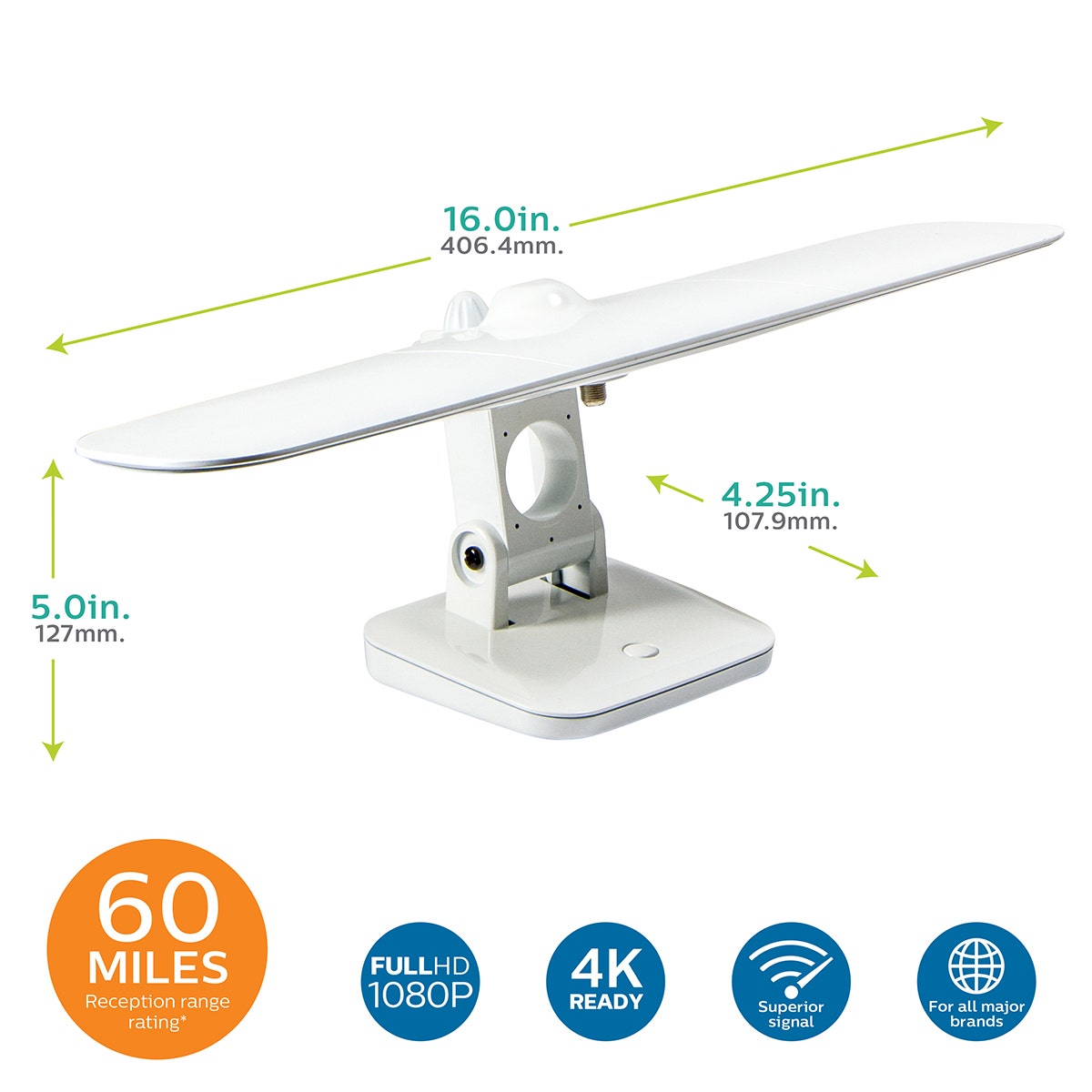 Philips Wing HD Antenna, White